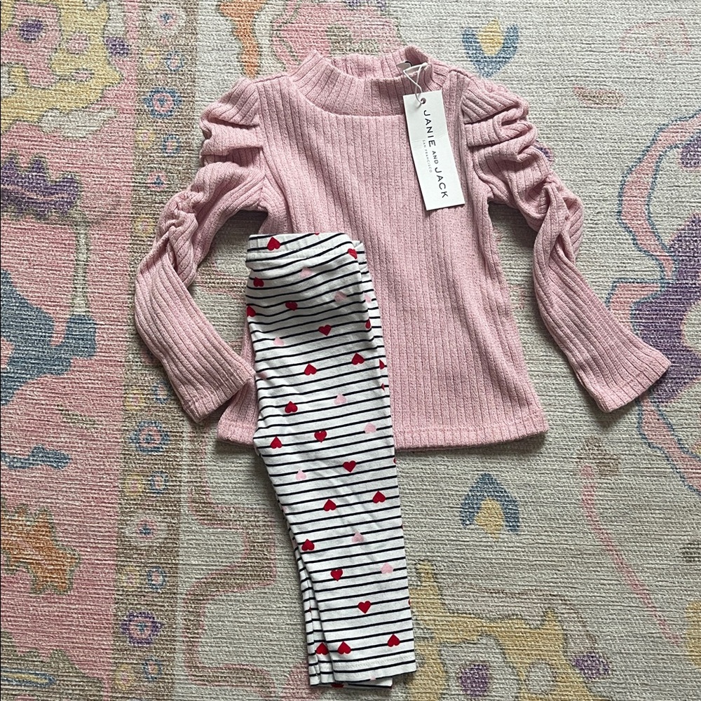 Janie & Jack Heart Outfit